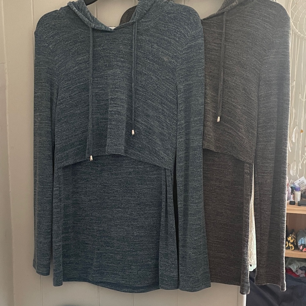 Set of 2 Maternity/Nursing hoodies